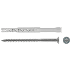 FISCHER - SXRL 8x120 WZ LS Fischer con vite testa svasata piana Pozidrive, tassello prolungato passanti per laterizio, calcestruzzo aerato, ETA.