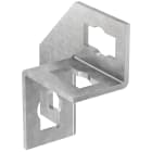 FISCHER - PUWS 2 X 2 ZL: mensola universale fischer per collegamenti angolari FUS, dado a innesto rapido PFCN, zinco lamellare, stabile.