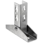 FISCHER - La staffa variabile PVB ZL collega profilati FUS con angoli 0°-180° grazie al dado rapido PFCN. Finitura zinco lamellare per ambienti corrosivi.