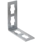 FISCHER - PFAF 4 ZL: staffa angolare per strutture con binari FUS, disponibile in varianti a 2, 3 e 4 fori, finitura zinco lamellare per esterni.