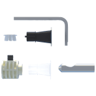 FISCHER - WB 9 B LV: kit per WC e bidet sospesi con barre a scomparsa, 2 barre M12, fissaggio nascosto, testato 400 kg.