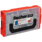 FISCHER - Fixtainer viti, tasselli, ganci in scatola pratica per comuni applicazioni e materiali da costruzione.