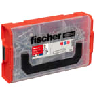 FISCHER - Fixtainer viti, tasselli, ganci in scatola pratica per applicazioni e materiali da costruzione comuni.