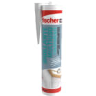 FISCHER - Sigillante acrilico trasparente multiuso e flessibile per sigillature non strutturali, resiste alle muffe e aderisce su supporti porosi e non porosi.