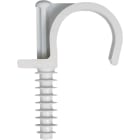 FISCHER - Clip fissatubo a battere per installazioni veloci senza tasselli, avvolgente e robusta grazie alla nervatura di rinforzo.