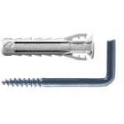 FISCHER - Tassello in nylon SX Plus 4 settori, fissaggio leggero per murature con carichi elevati, installazione facile e rapida.
