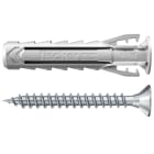 FISCHER - SX Plus 8x40 S Linea Y: tassello in nylon con espansione a 4 settori, distribuzione ottimale delle forze e carichi elevati.