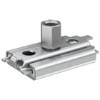 FISCHER - Slitta FASC M8/10 per dilatazioni assiali, max 40 mm, carico 0,7 kN, per tubi fino DN50, montaggio appoggio/sospeso, zincata per interni.