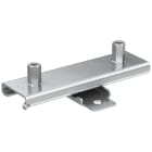 FISCHER - Slitta FASM FASM2 con filettatura M10/M12 per dilatazioni assiali fino a DN150: corsa 100/150 mm, carico 3,0 kN, zincata, resistenza al fuoco.