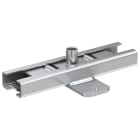 FISCHER - Slitta a rulli FASH per dilatazioni tubi pesanti fino a DN350, scorrimento 140 mm, carico 10 kN, filettatura M10/M12, zincata per interni.