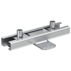 FISCHER - FASH2 M12/16 slitta a rulli: dilatazioni tubi fino DN350, corsa 140 mm, carico 10 kN, M10/M12, appoggio/sospesa, zincata, resistenza al fuoco.