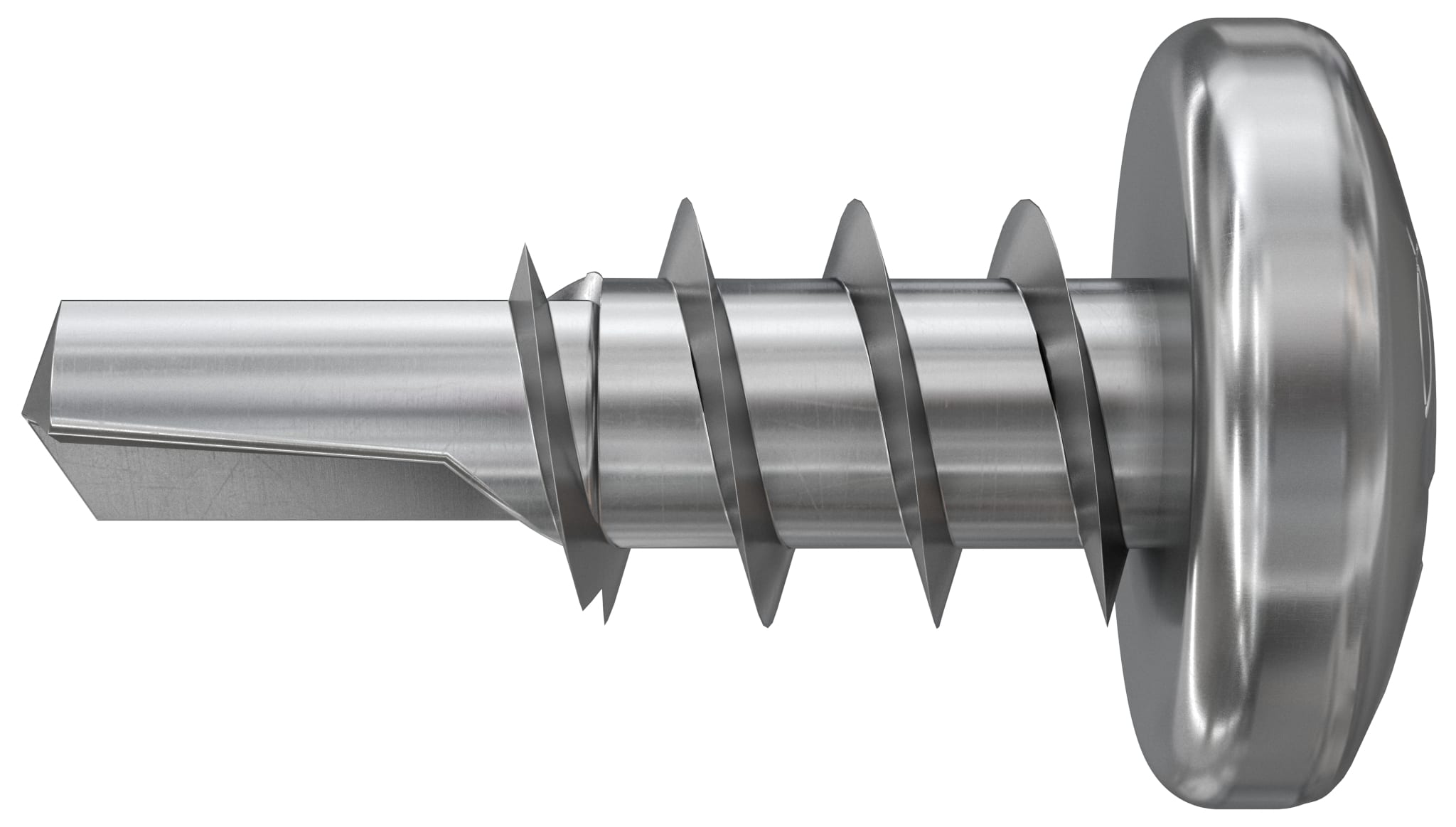 FISCHER - Viti autoforanti in acciaio inox A2, testa stondata o esagonale, 3,5x9,5 PH.
