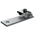 FISCHER - SSP 12 SPEED A2 PLUS: staffa piana per profili Solar con viti doppio filetto STSI e STSR, innesto rapido, per barre M10 o M12.