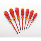 FLUKE - IKSC7 Kit di cacciaviti isolati composto da 7 pezzi, 1.000 V (3 piatti, 2 Phillips, 2 quadrati)