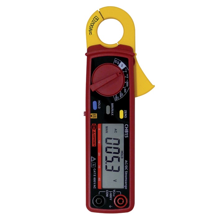 BEHA AMPROBE - CHB15-D Pinza amperometrica AC/DC, 200 A, apertura delle ganasce 23 m