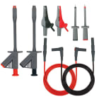 BEHA AMPROBE - 370000 Set di puntali da elettricista, 6, 10, 16 A, rosso/nero, 4 mm