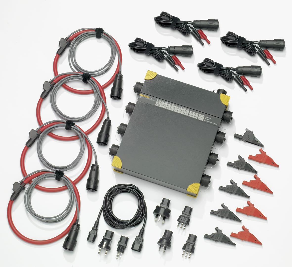FLUKE - Fluke 1760 INTL, analizzatore di rete trifase con 4 pinze 1000A AC, Classe A