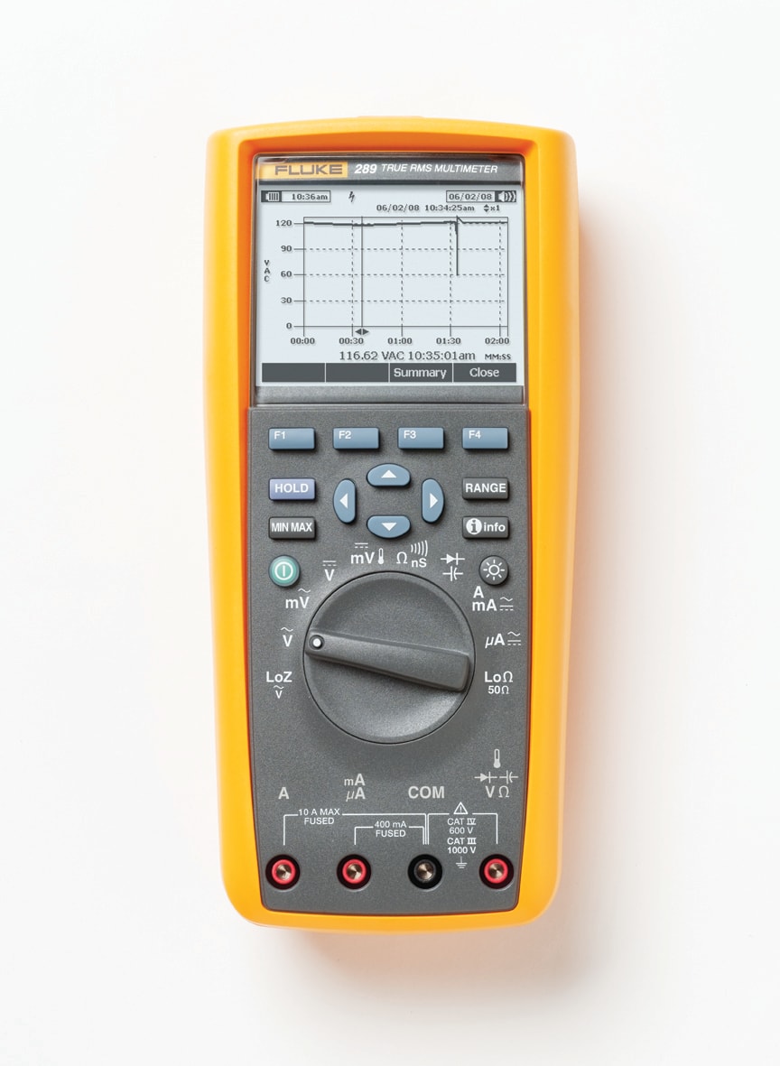 FLUKE - Fluke 289 Multimetro TRMS, 1000V, 10A AC/DC, 50000pt, banda 100kHz, datalogger, LoZ