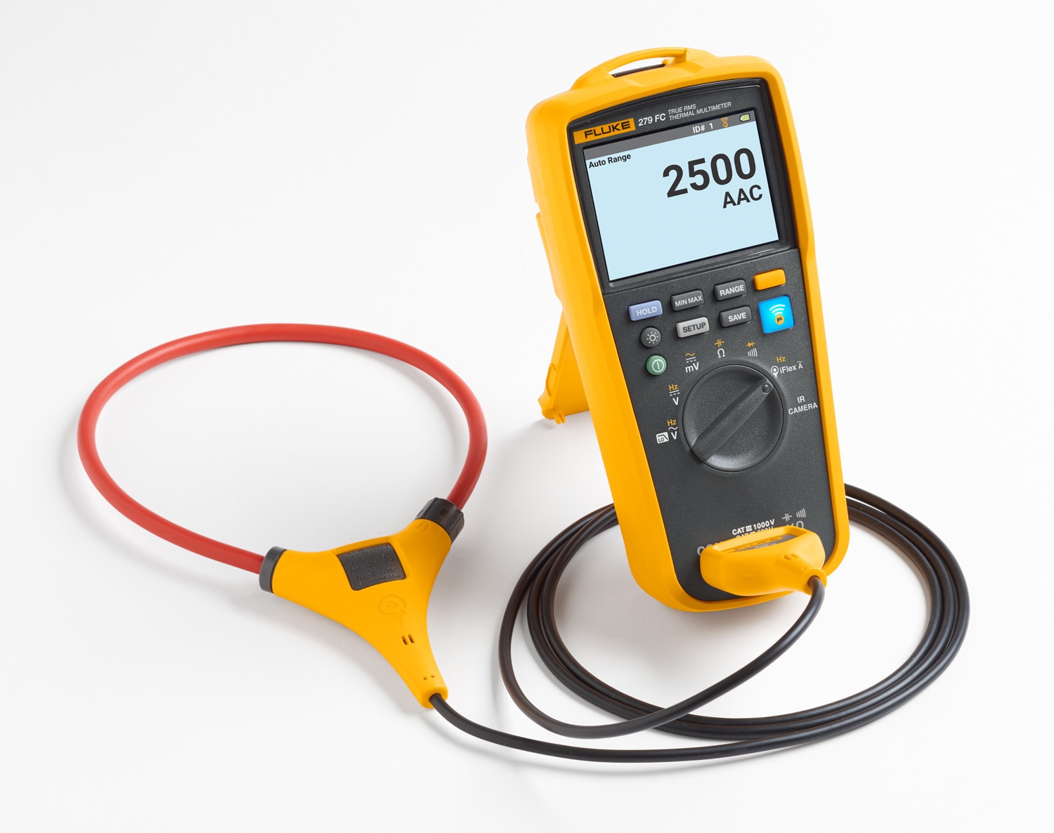 FLUKE - Fluke 279FC Multimetro TRMS, 1000V AC/DC con sensore termografico 102x77, iFlex e batteria extra