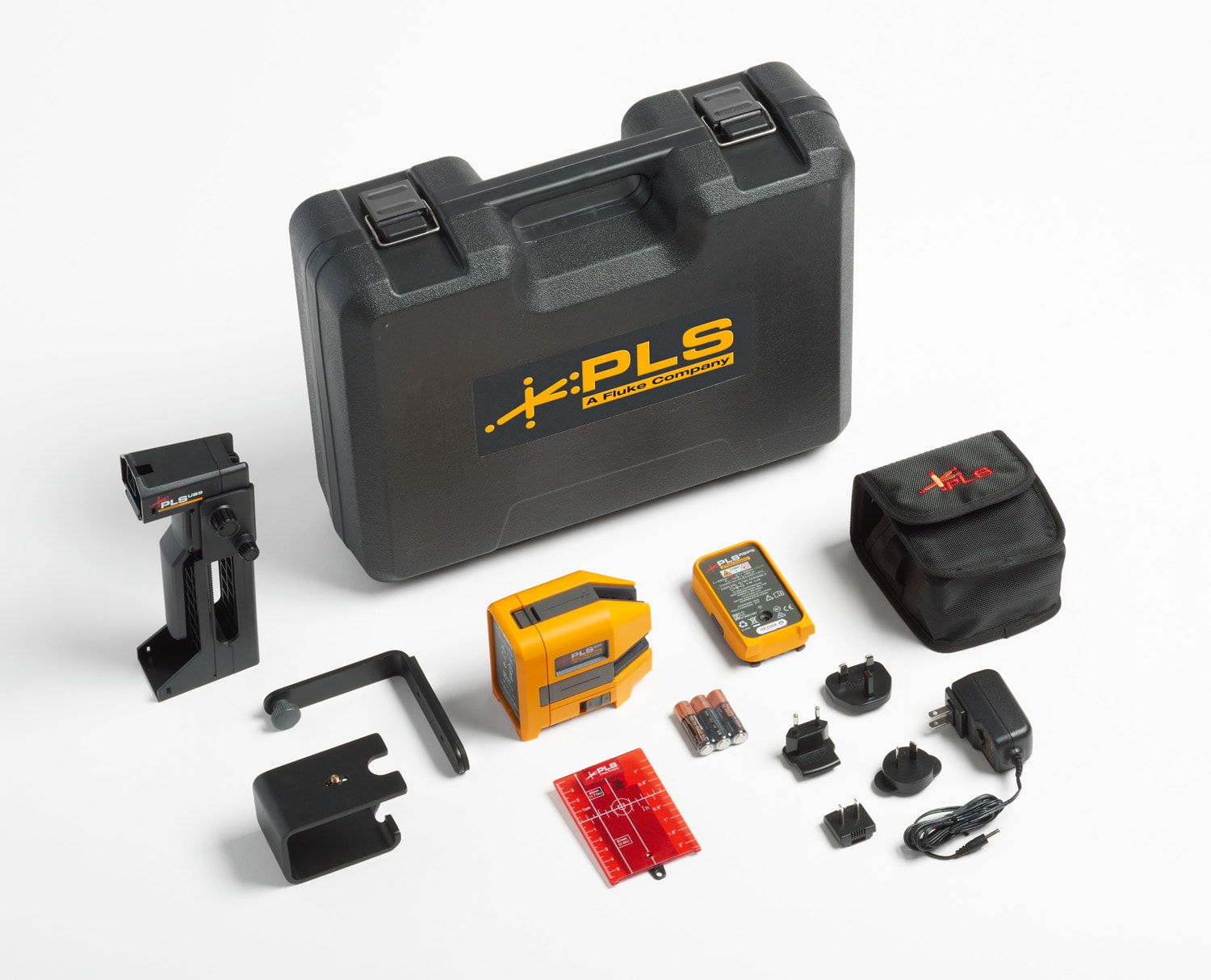 FLUKE - PLS 6R RBP KIT livella laser rosso a punti e a linee incrociate con batteria ricaricabile