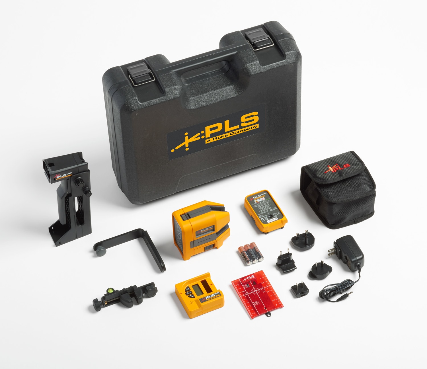 FLUKE - PLS 180R RBP SYS Sistema livella laser rosso a linee incrociate con batteria ricaricabile