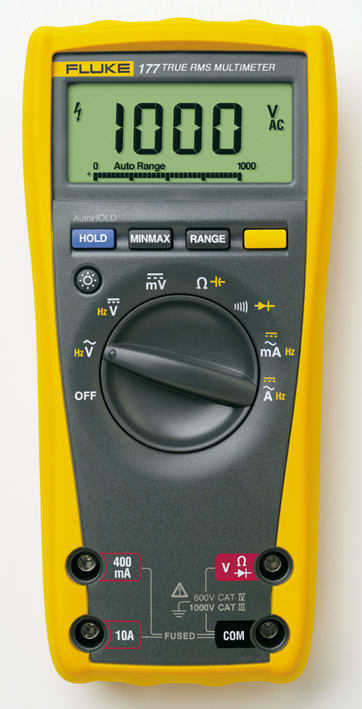 FLUKE - Fluke 177 Multimetro TRMS, 1000V, 10A AC/DC, 6000pt, retroilluminazione