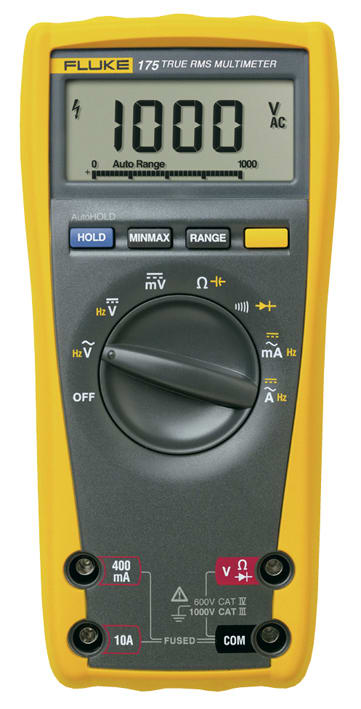 FLUKE - Fluke 175 Multimetro TRMS, 1000V, 10A AC/DC, 6000pt