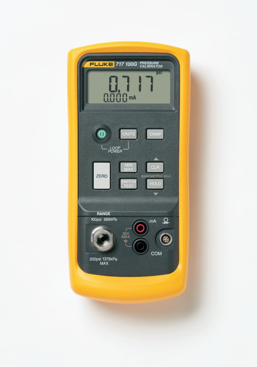FLUKE - Fluke 717 100G Calibratore di pressione, 7bar, switch test, display su due linee