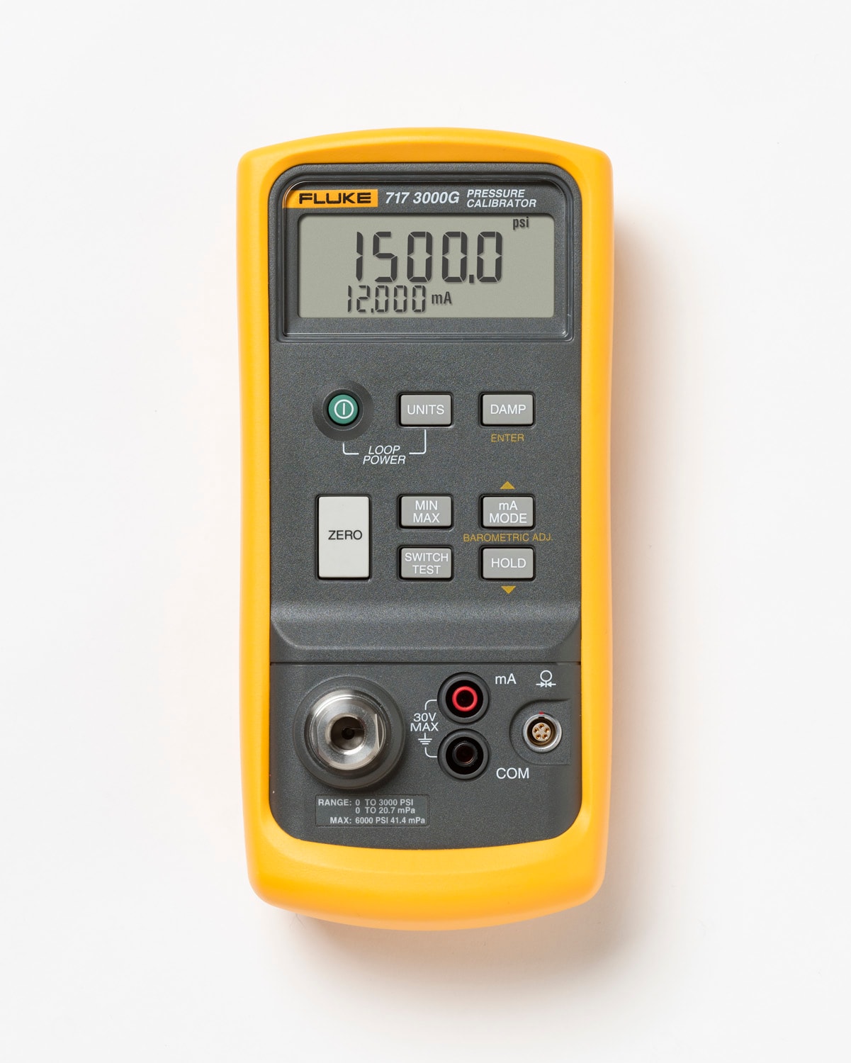 FLUKE - Fluke 717 3000G Calibratore di pressione, 207bar, switch test, display su due linee