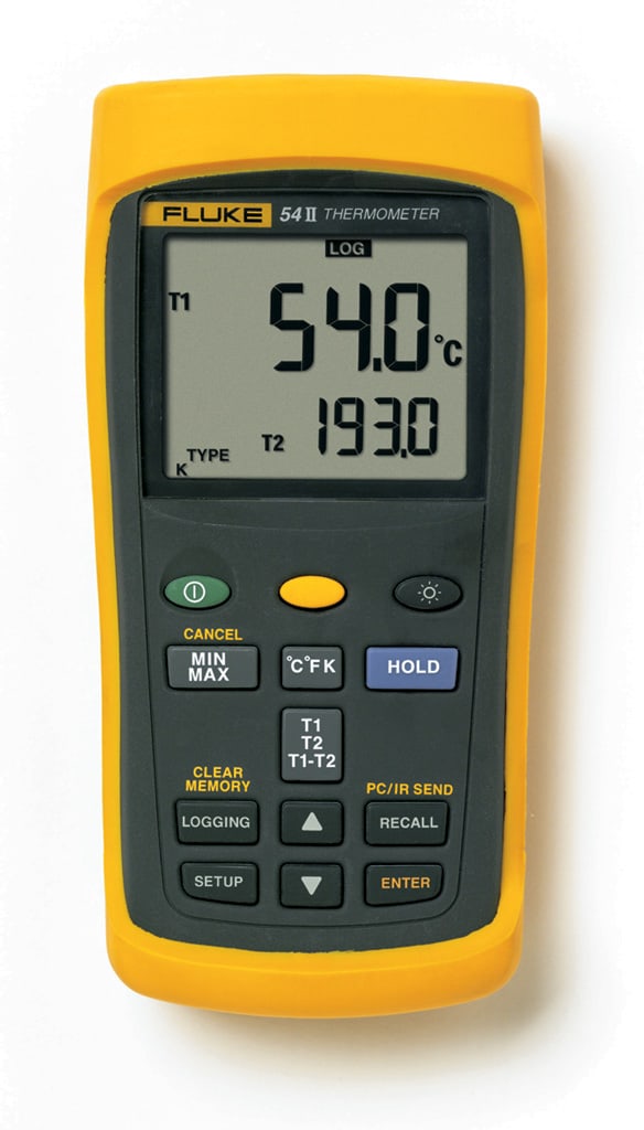 FLUKE - Fluke 54-2 B 50Hz Termometro a contatto, 2ch termocoppie, con datalogger