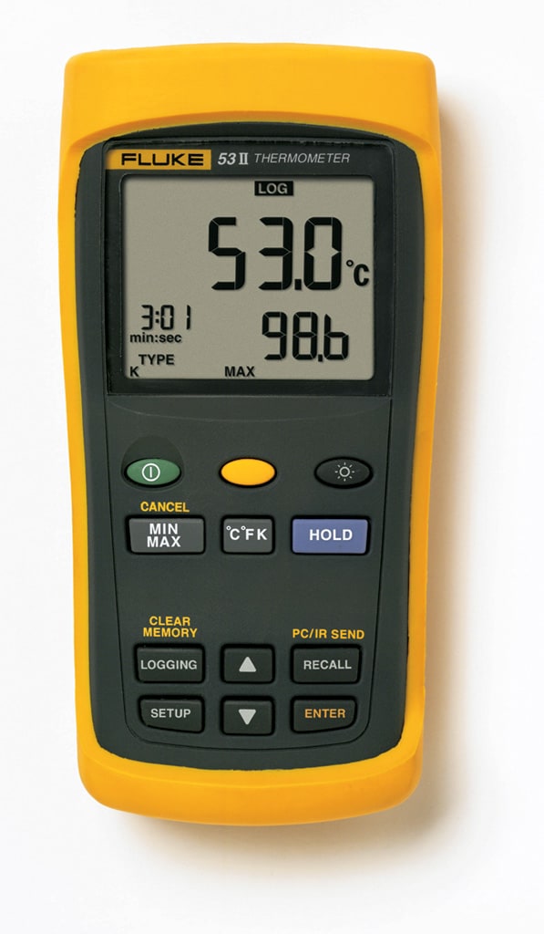 FLUKE - Fluke 53-2 B 50Hz Termometro a contatto,1ch termocoppie, con data logger 3821096