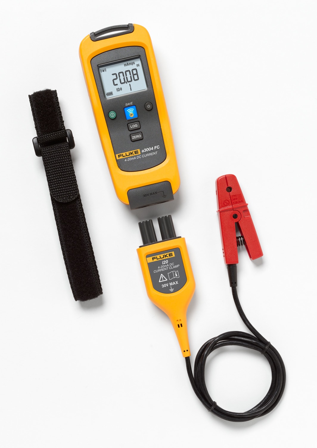 FLUKE - Fluke A3004FC Modulo e minipinza amperometrica 4-20 mA DC, datalogger, Fluke Connect