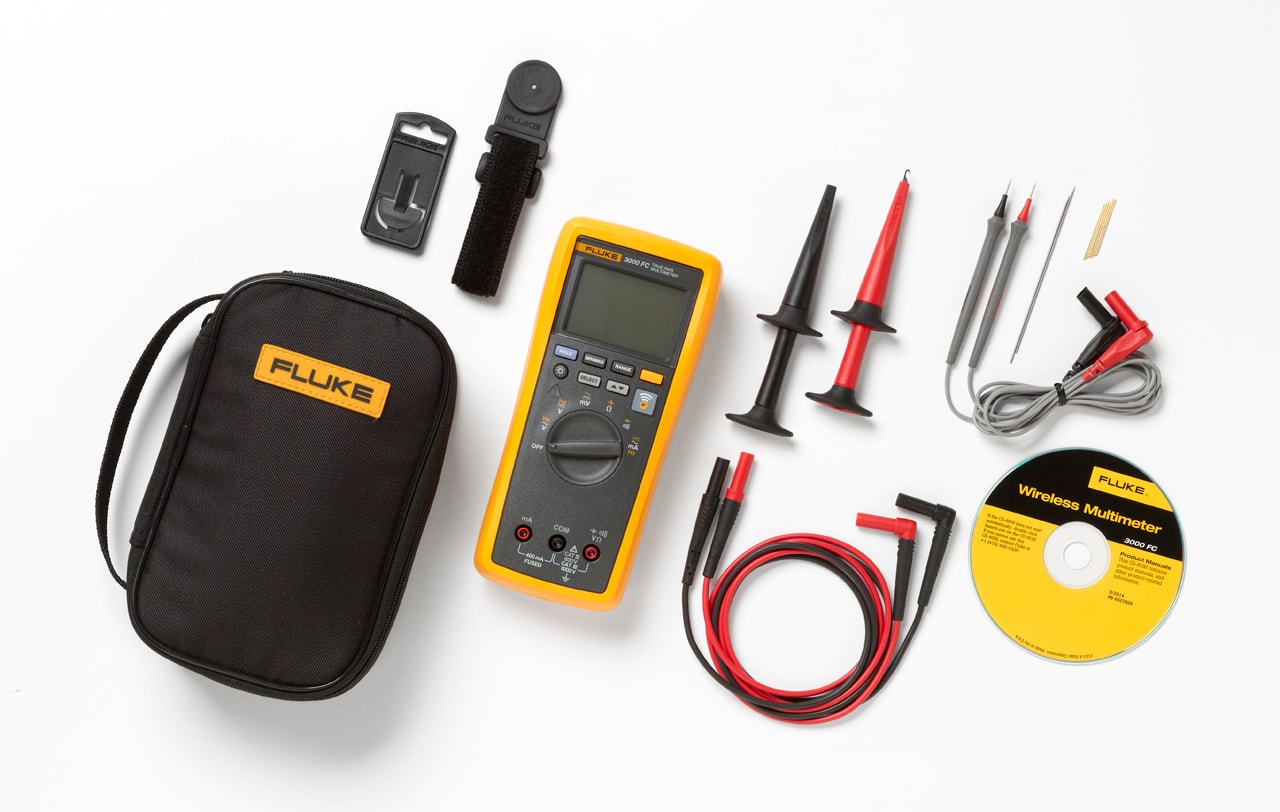 FLUKE - Fluke 3000FC/EDA2 Kit composto da Fluke 3000FC, borsa morbida e accessori di misura