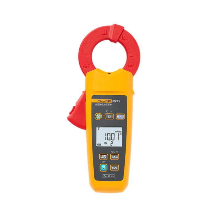 FLUKE - Fluke 368 FC Pinza per correnti di dispersione, 10uA..60A, AC, datalogger, frequenza, 40mm, Fluke Connect