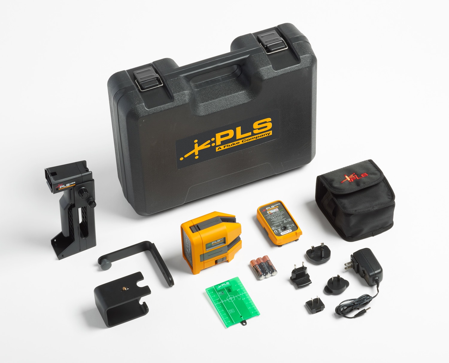 FLUKE - PLS 6G RBP KIT livella laser verde a punti e a linee incrociate con batterie ricaricabili