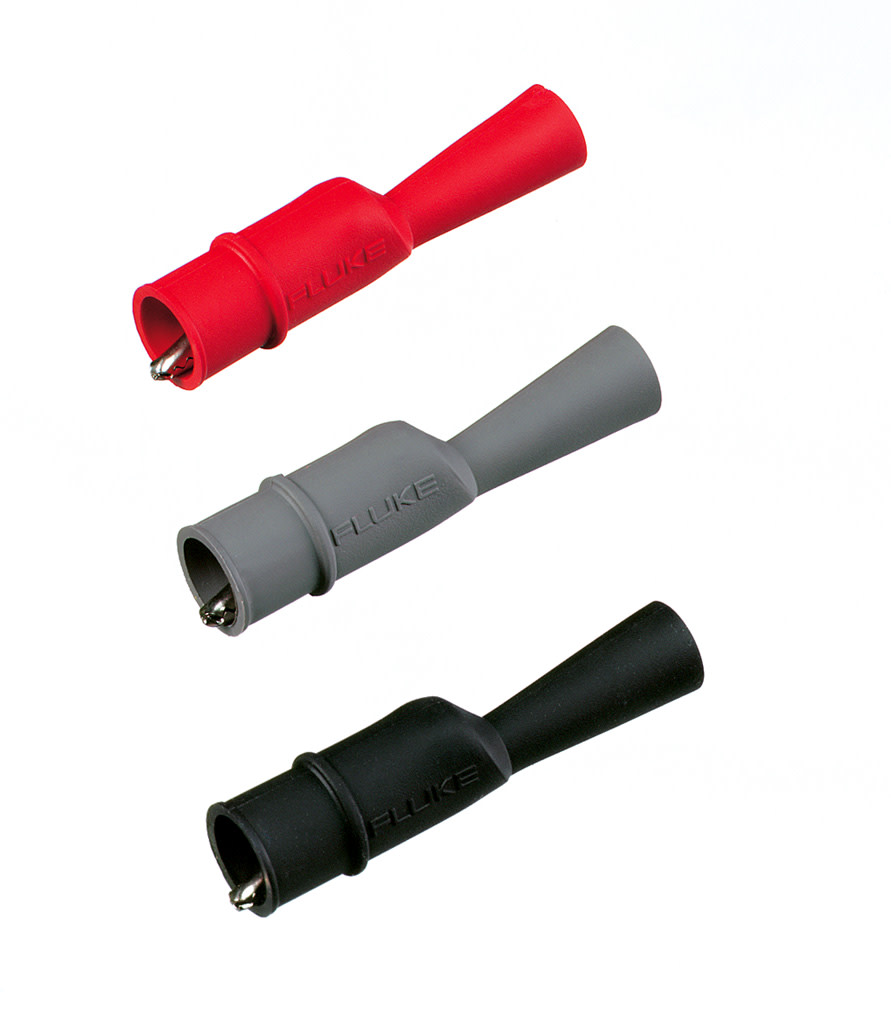 FLUKE - Fluke AC120 Mini pinze coccodrillo R+N+G per puntali 2mm