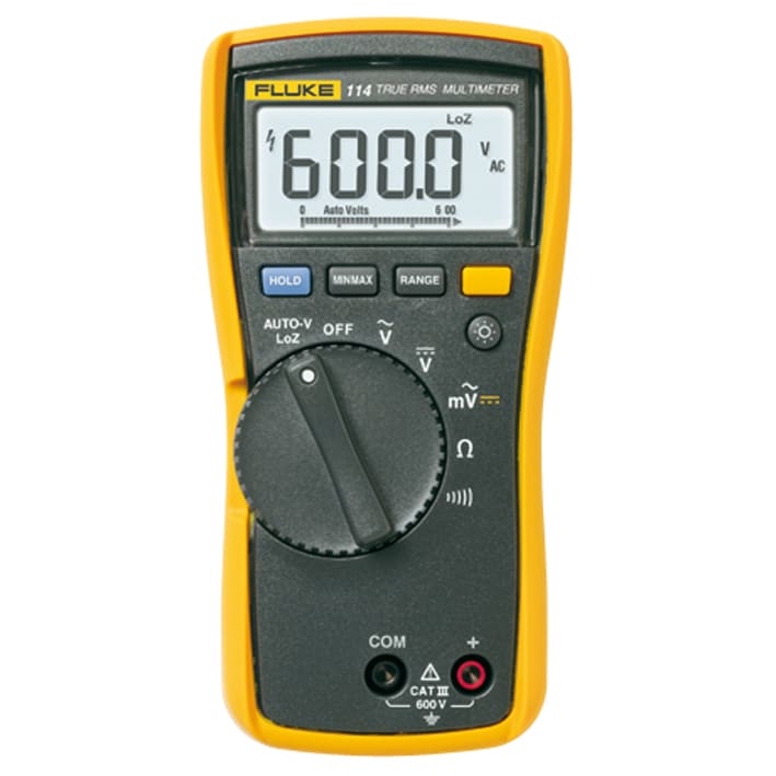 FLUKE - Fluke 114 Multimetro TRMS, 600V, AC/DC, 6000pt, retroilluminazione 2583552