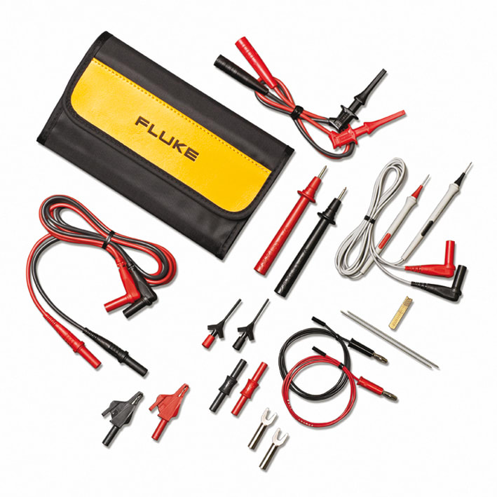 FLUKE - Fluke TLK287 Kit per multimetri composto da: cavi, puntali e pinze per elettronica e componenti SMD 3045631