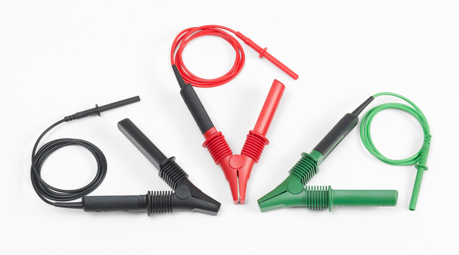 FLUKE - Fluke TLK1550-RTLC Set di cavo e pinza coccodrillo da 10 kV, R+N+V per serie Fluke 155x 4112351