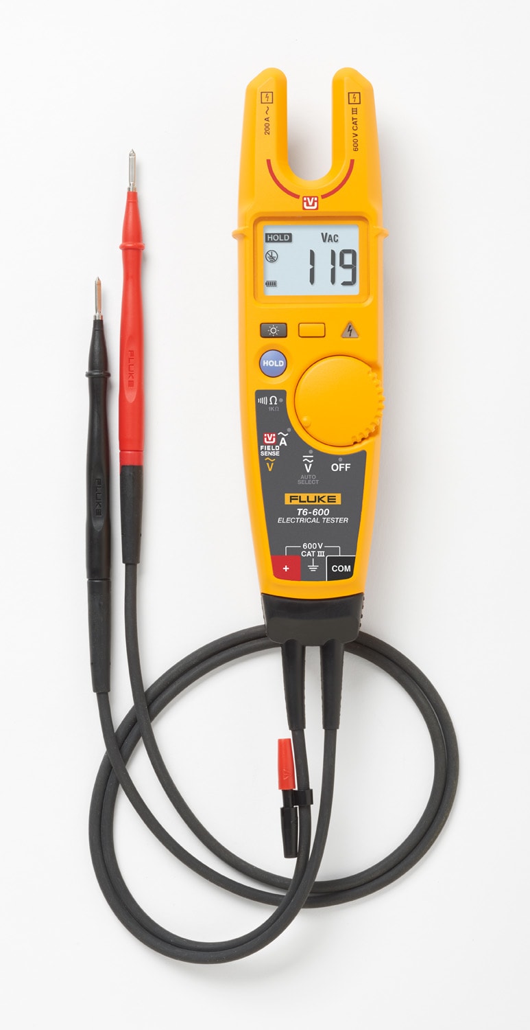 FLUKE - Fluke T6-600 Tester di tensione senza contatto, 600V AC, 200A AC, resistenza 4910322