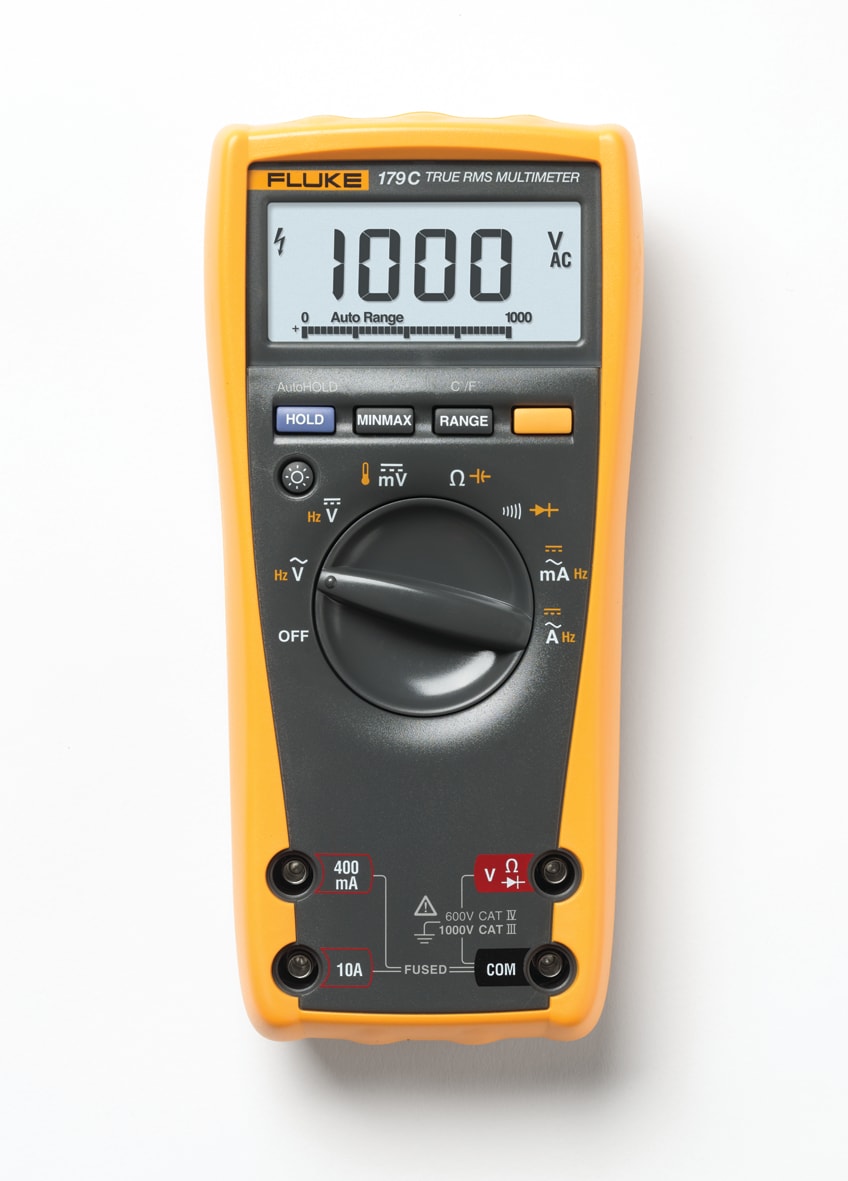 FLUKE - Fluke 179 Multimetro TRMS, 1000V, 10A AC/DC, 6000pt, temperatura e retroilluminazione