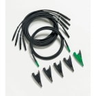 FLUKE - Fluke TLS430 Set cavi e pinze a coccodrillo (4 neri, 1 verde) per 43x