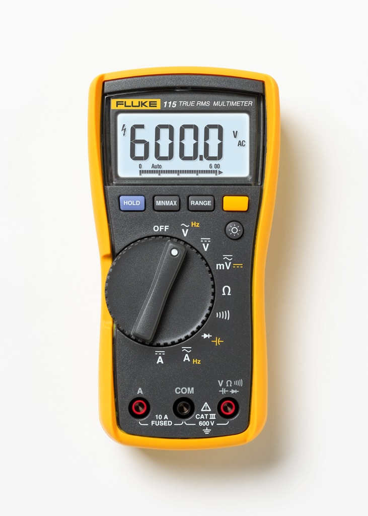 FLUKE - Fluke 115 Multimetro TRMS, 600V, 10A AC/DC, 6000pt, retroilluminazione
