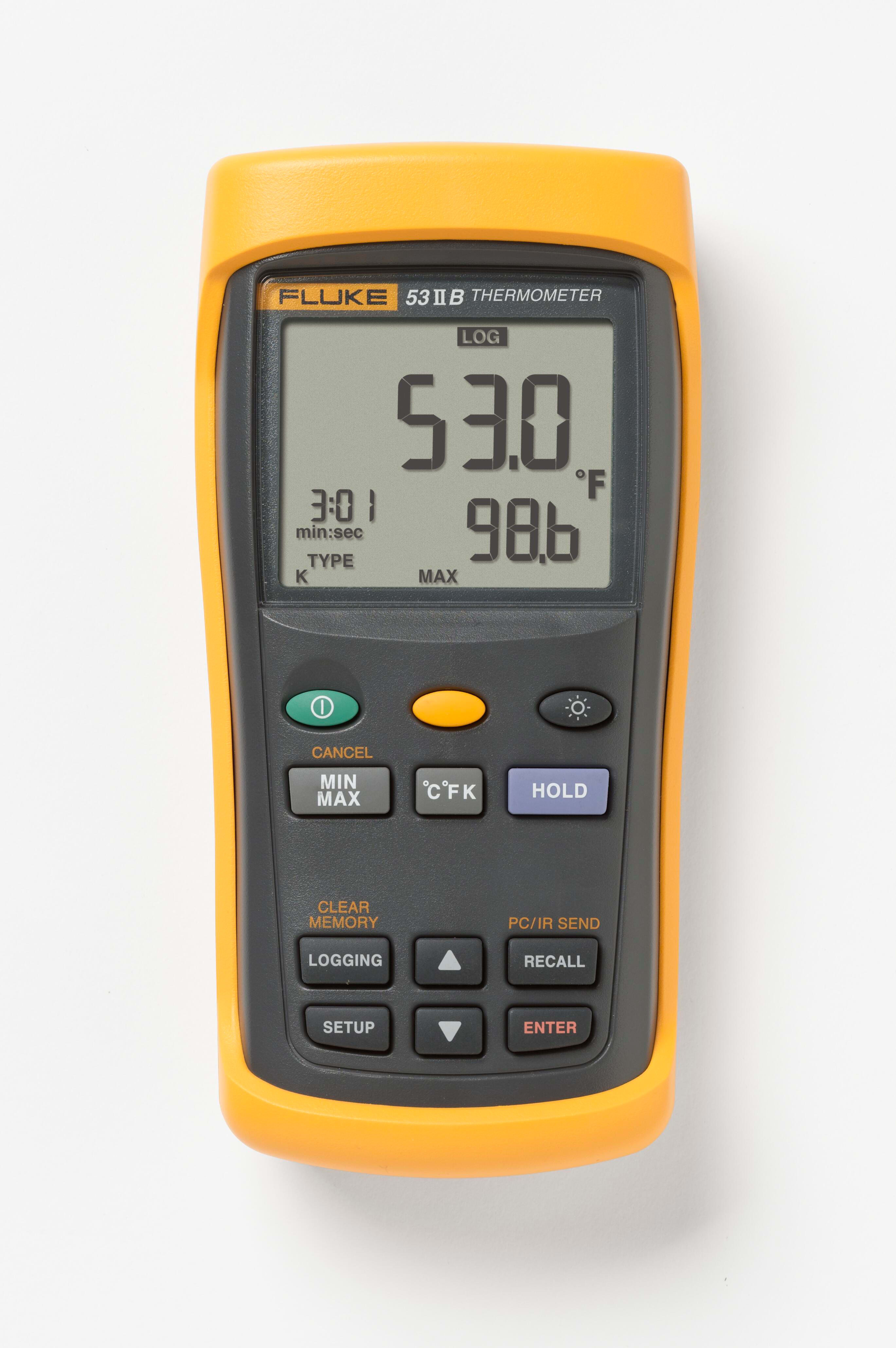 FLUKE - Fluke 53-2 B 60Hz Termometro a contatto,1ch termocoppie, con datalogger