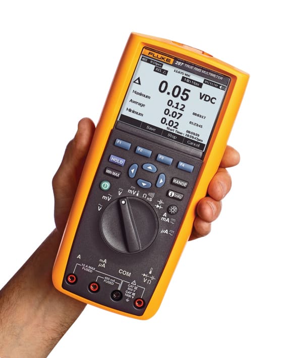 FLUKE - Fluke 287 Multimetro TRMS, 1000V, 10A AC/DC, 50000pt, banda 100kHz, datalogger