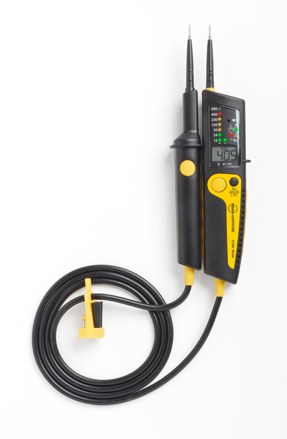 BEHA AMPROBE - 2100-BETA Tester di tensione (2 poli), 690 V, LCD/LED