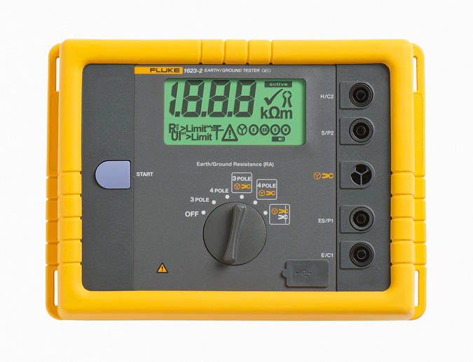 FLUKE - Fluke 1623-2 Tester di resistenza e resistività di terra, 3 o 4 poli