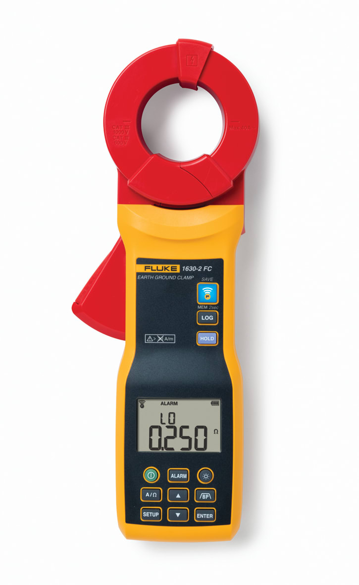 FLUKE - Fluke 1630-2 FC Pinza per misure di resistenza di terra 0.025..1500Ohm e dispersione 0.2mA..40A, Fluke Connect