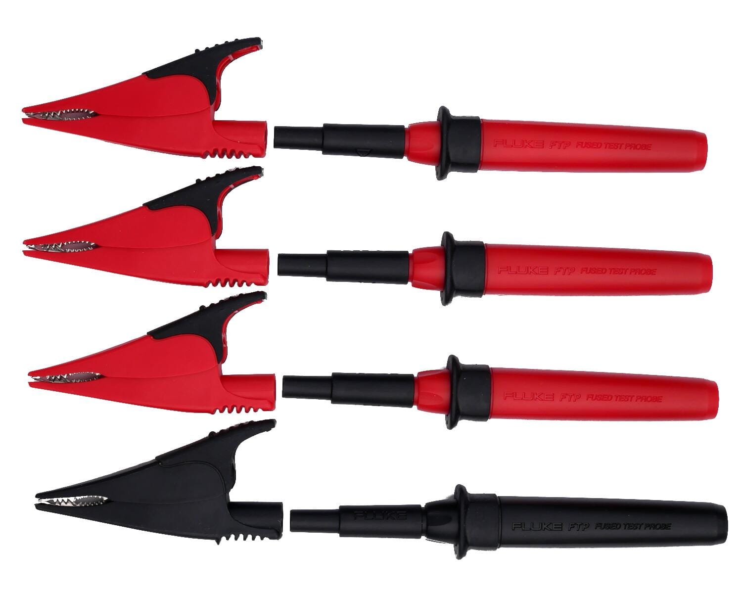 FLUKE - Fluke FTP17XXPQ Set di 4 puntali e coccodrilli (3R+1N) con fusibili 11A