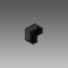 FOSNOVA - COPRIGIUNTO ANG.VERT. 9605 NERO